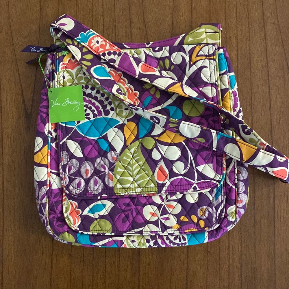New Vera Bradley Plum Crazy Mailbag